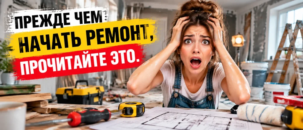 Прежде чем начать ремонт, прочитайте это