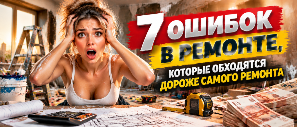 7 ошибок в ремонте, которые обходятся дороже самого ремонта